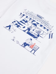 New Balance White Stadium Concession Graphic Print T-Shirt - Image 10 of 10