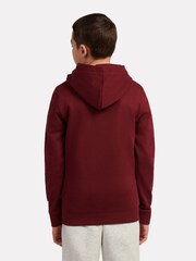 New Balance Red Running Club Graphic Print FT Hoodie - Image 3 of 9