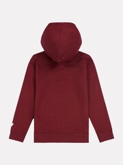 New Balance Red Running Club Graphic Print FT Hoodie - Image 8 of 9