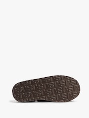 Just Sheepskin Ladies Mabel Sheepskin Platform Brown Mule Slippers - Image 5 of 5