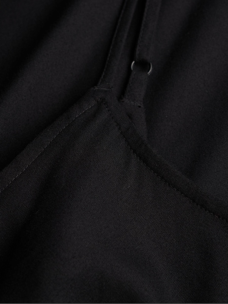 Superdry Black Bias Cut Maxi Slip Dress - Image 3 of 3 Superdry Black Bias Cut Maxi Slip Dress - Image 3 of 3