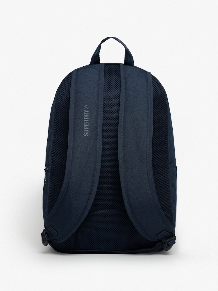 Superdry Blue Heritage Backpack - Image 2 of 3 Superdry Blue Heritage Backpack - Image 2 of 3