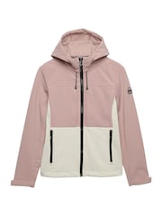Superdry Pink Hooded Colourblock Trekker Jacket - Image 4 of 5