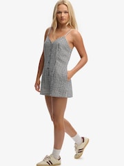Superdry Blue Gingham Cami Playsuit - Image 5 of 8