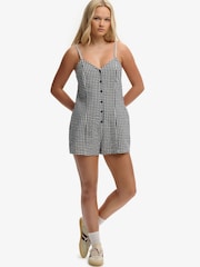 Superdry Blue Gingham Cami Playsuit - Image 7 of 8