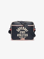Superdry Blue Retro Alumni Messenger Bag - Image 1 of 6