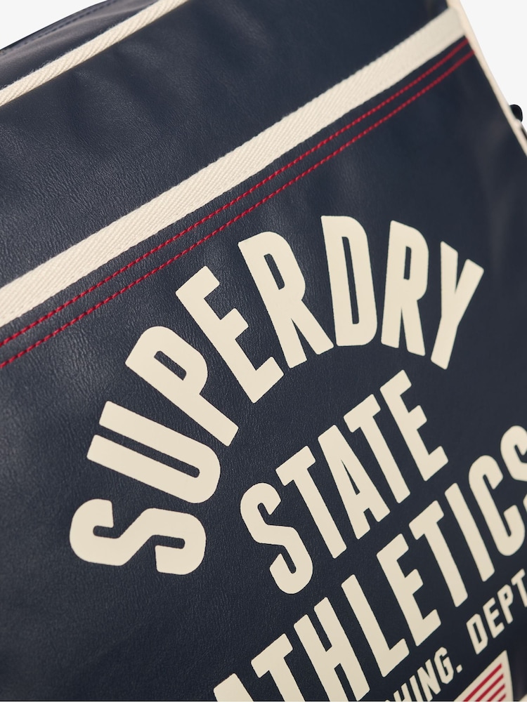 Superdry Blue Retro Alumni Messenger Bag - Image 6 of 6