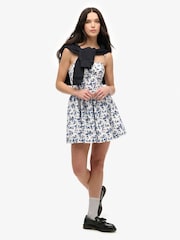 Superdry White Corset Cami Mini Dress - Image 3 of 7