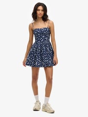 Superdry Blue Corset Cami Mini Dress - Image 2 of 7