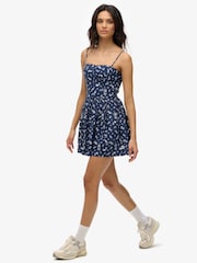 Superdry Blue Corset Cami Mini Dress - Image 3 of 7