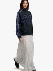 Superdry White Woven Tiered Maxi Skirt - Image 2 of 5