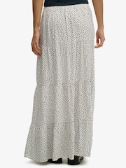 Superdry White Woven Tiered Maxi Skirt - Image 4 of 5