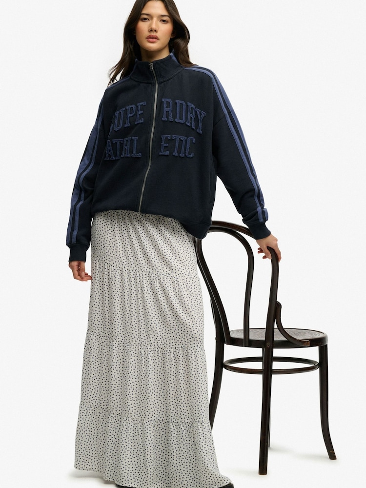 Superdry White Woven Tiered Maxi Skirt - Image 5 of 5 Superdry White Woven Tiered Maxi Skirt - Image 5 of 5