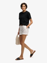 Superdry White Mid Rise Shorts - Image 5 of 6