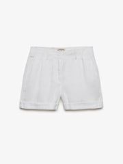 Superdry White Mid Rise Shorts - Image 6 of 6