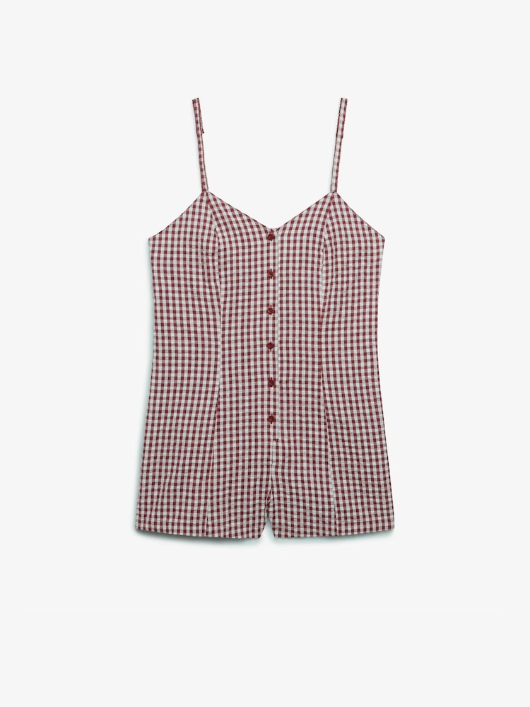 Superdry Gingham Cami Playsuit - Bild 1 von 2