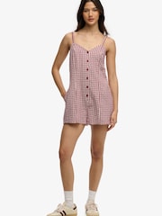 Κόκκινο - Superdry Gingham Cami Ολόσωμο σορτς - Εικόνα 5 από 7