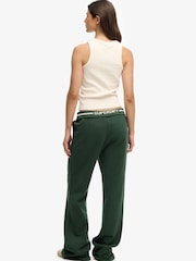 Superdry Green Essential Logo Low Rise Flare Joggers - Image 4 of 7