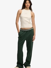 Superdry Green Essential Logo Low Rise Flare Joggers - Image 5 of 7