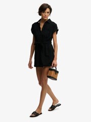 Superdry Black Belted Utility Playsuit - Image 2 of 7