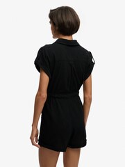 Superdry Black Belted Utility Playsuit - Image 4 of 7