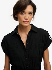 Superdry Black Belted Utility Playsuit - Image 6 of 7