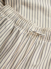 Superdry Blue Cotton Stripe Elastic Trousers - Image 2 of 2