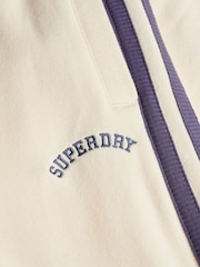 Superdry White Athletic Essentials Logo Straight Joggers - Image 7 of 7