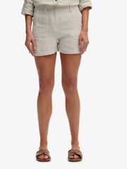 Superdry Natural Mid Rise Shorts - Image 1 of 6