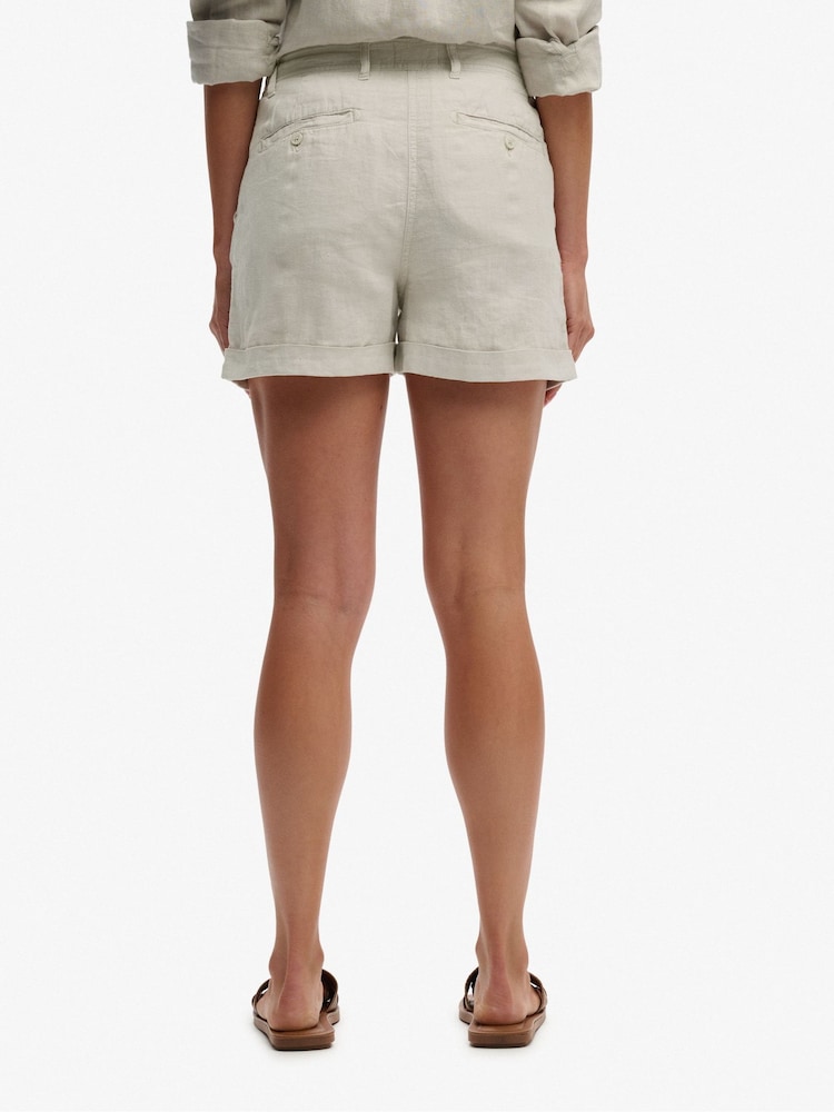 Superdry Natural Mid Rise Shorts - Image 2 of 6