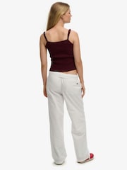 أبيض - بنطلون قطن مرن من Superdry - Image 6 of 9