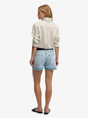 Superdry Light Wash Mid Rise Denim Shorts - Image 2 of 7