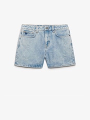 Superdry Light Wash Mid Rise Denim Shorts - Image 6 of 7