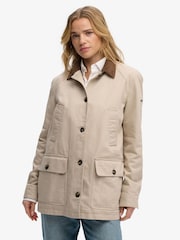 Superdry Natural Estate Cotton Barn Jacket - Image 4 of 8