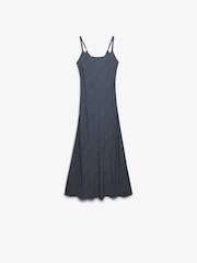 Superdry Blue Printed Cami Maxi Dress - Image 1 of 2
