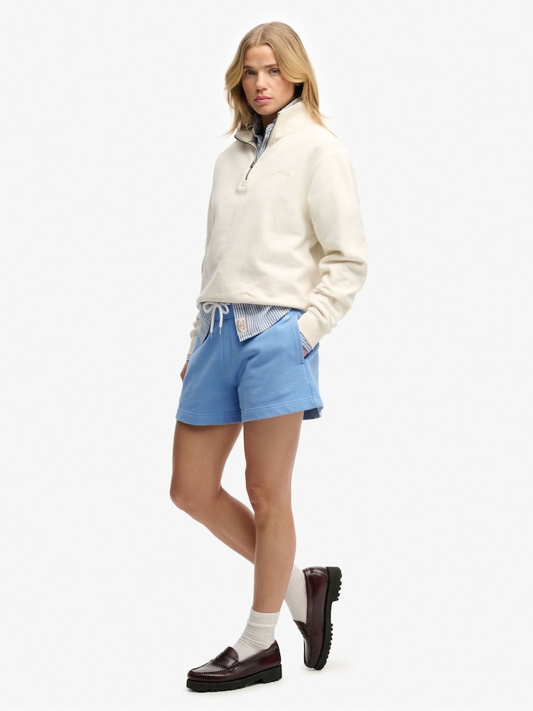 Superdry Blue Studios Sweat Shorts - Image 2 of 8