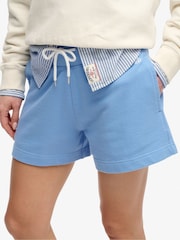 Superdry Blue Studios Sweat Shorts - Image 6 of 8