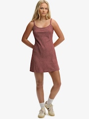 Superdry Red Printed Cami Mini Dress - Image 6 of 8