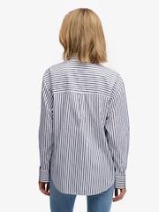 Superdry Blue Poplin Relaxed Long Sleeve Shirt - Image 3 of 7