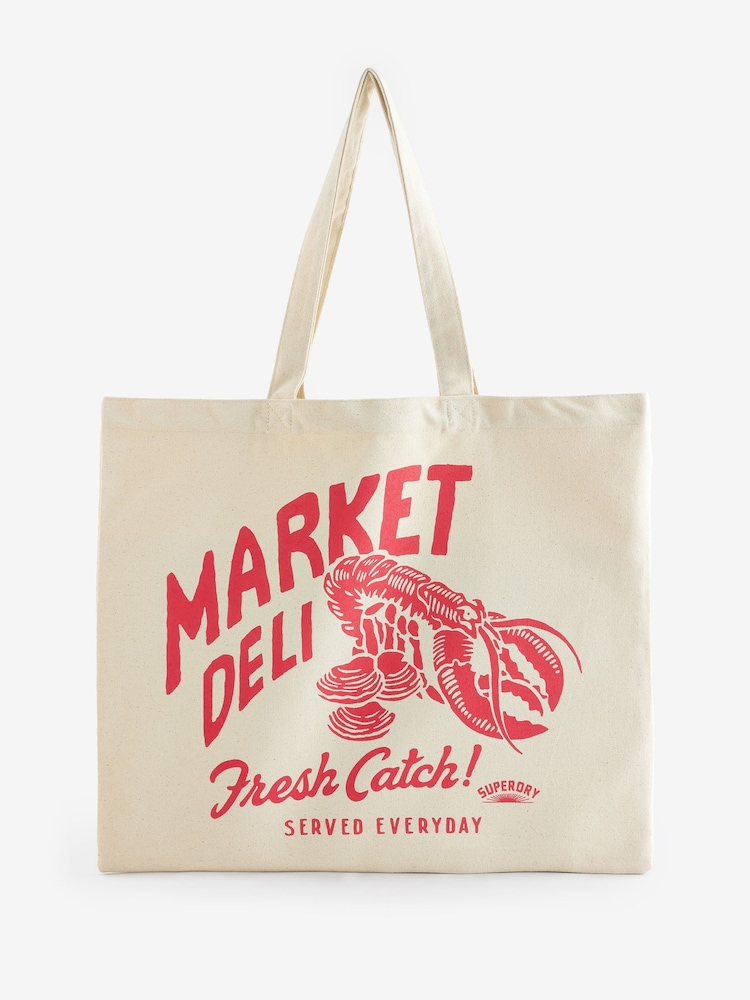 Superdry Brown Superdry Tote - Image 1 of 1