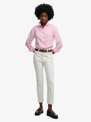 Superdry Pink Premium Linen Boyfriend Shirt - Image 3 of 5