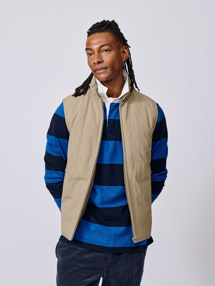 Aubin Green Lancaster Lightweight Nylon Gilet - Image 1 of 8 Aubin Green Lancaster Lightweight Nylon Gilet - Image 1 of 8