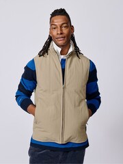 Aubin Green Lancaster Lightweight Nylon Gilet - Image 4 of 8