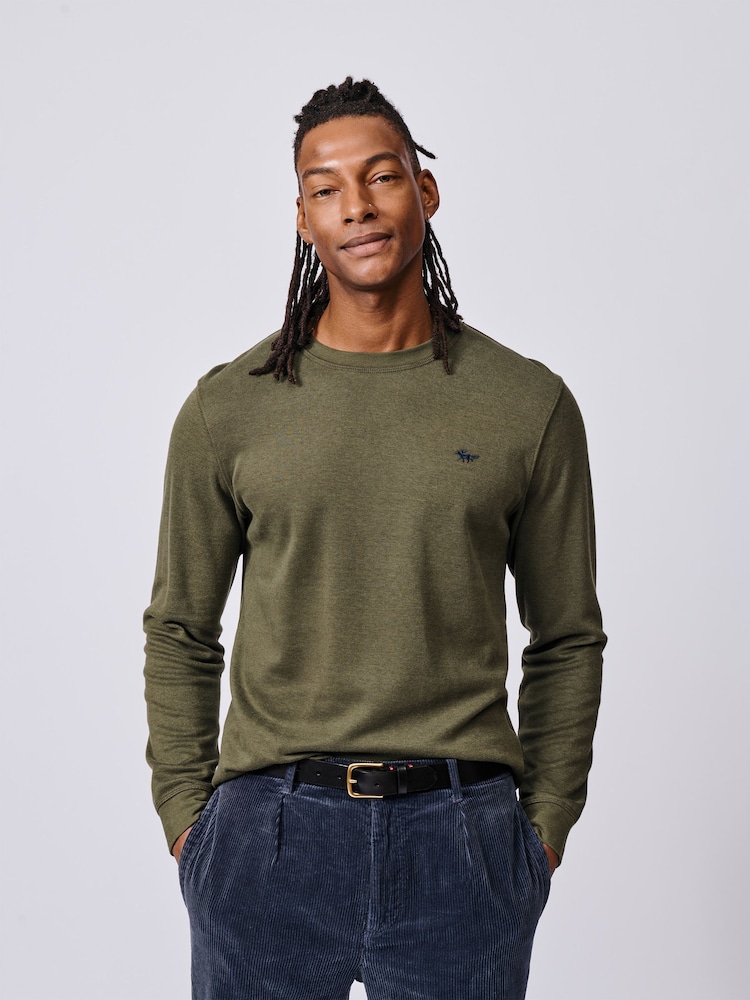 Aubin Green Anderson Long Sleeve T-Shirt - Image 1 of 5