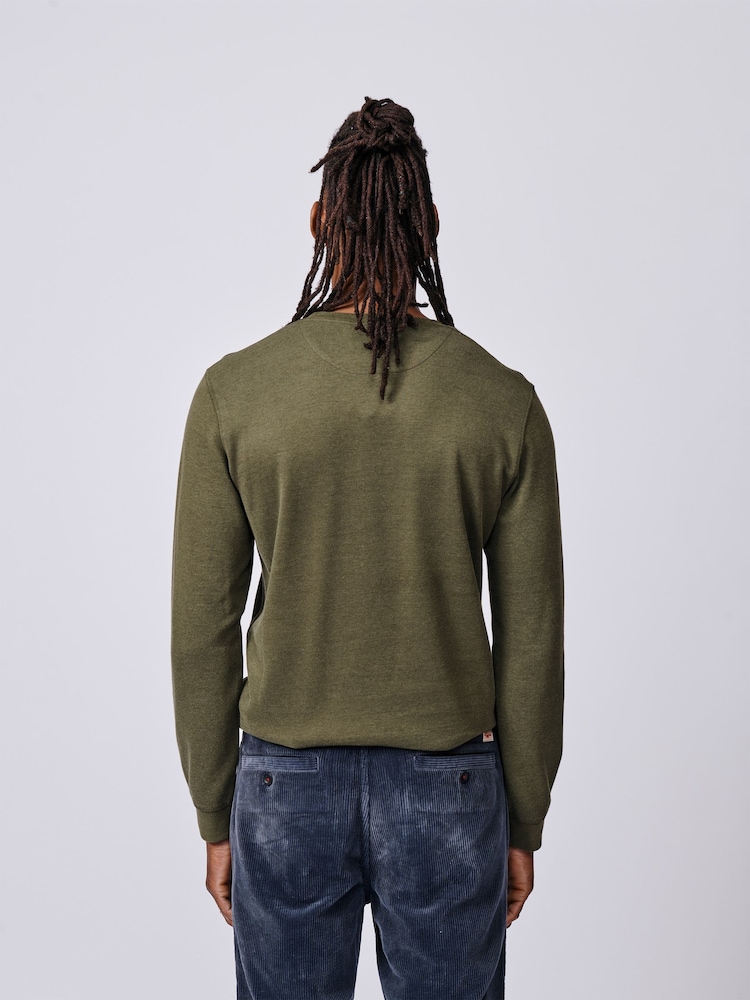 Aubin Green Anderson Long Sleeve T-Shirt - Image 2 of 5