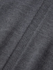 Aubin Grey Elm Merino Textured Long Sleeve Polo Jumper - Image 7 of 7