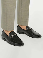 Dune London Black Seymore Flex Sole Trim Loafers - Image 1 of 5
