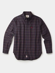 Aubin Blue Merton Brushed Oxford Button Down Shirt - Image 5 of 5