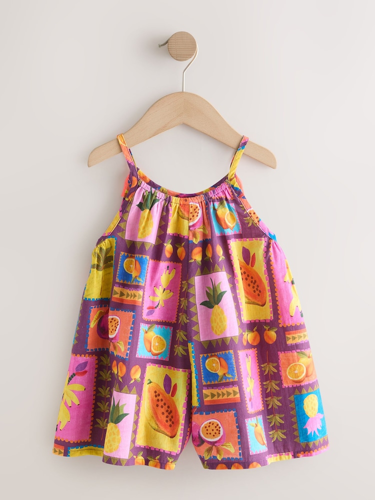 Imprimeu multiplu - Strappy Playsuit (3mths-10yrs) - Imaginea 2 din 4
