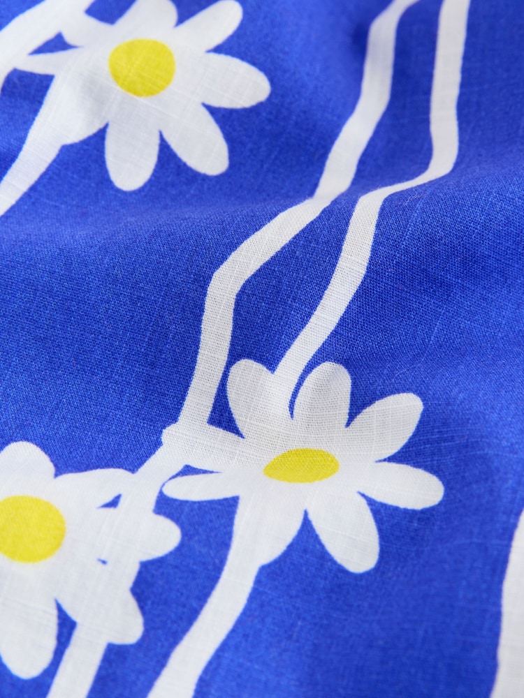 Cobalt Blue Daisy - Strappy Playsuit (3mths-10yrs) - Imaginea 8 din 8